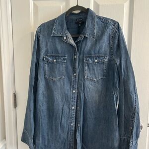 J. Crew Slim Fit Blue Denim Shirt
